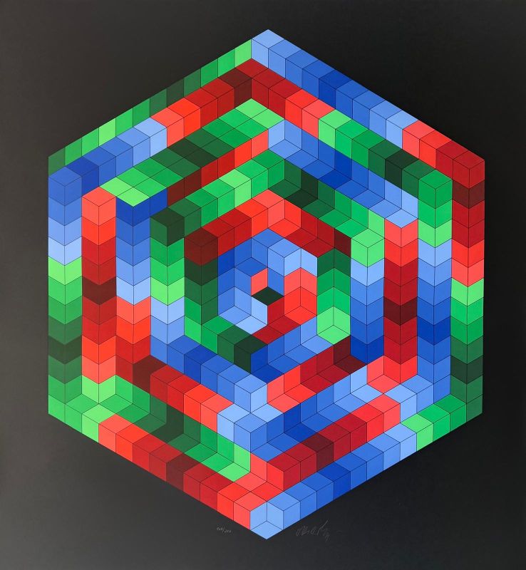 Tsiga (Serigrafía) - Victor  VASARELY
