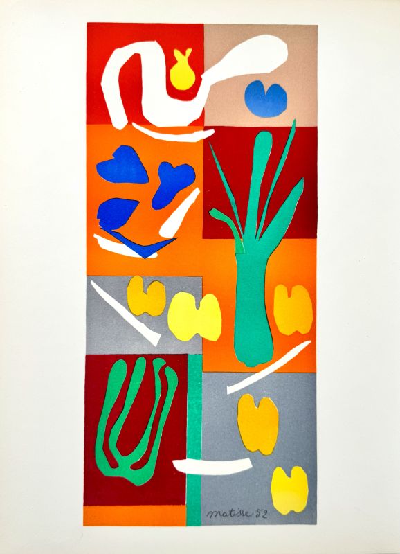 V&eacute;g&eacute;taux (Litografía) - Henri  MATISSE