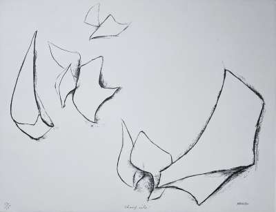 Alicia Penalba (1913-1982) // Champ ail&eacute; (Farblithographie) -  Artistes Divers