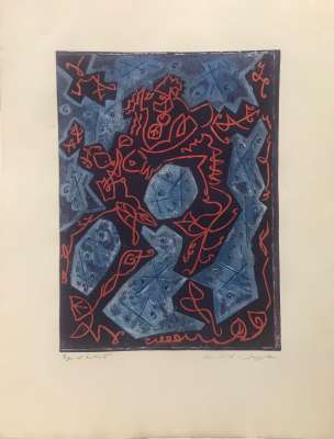 Les Hain-Teny (Gravure) - André  MASSON