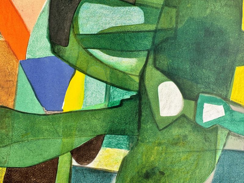 Der Flug (Farblithographie) - Maurice ESTEVE