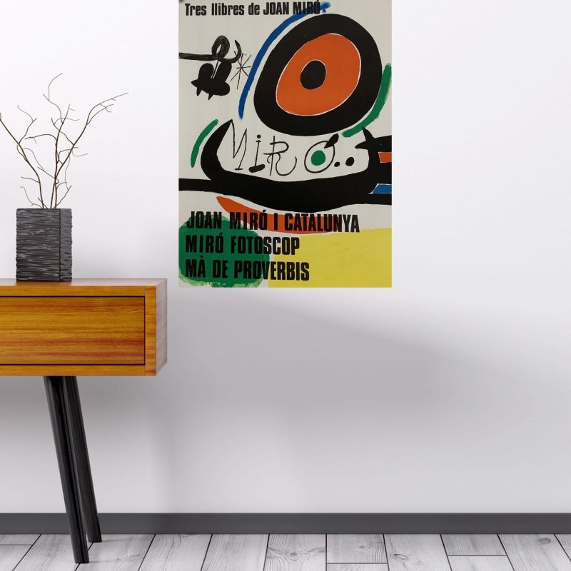 Tres libres de Joan Miro (Plakat) - Joan  MIRO