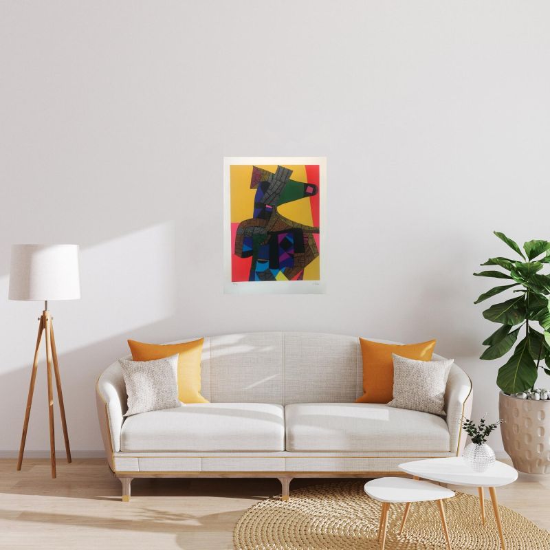 Anubis (Lithograph) - Maurice ESTEVE