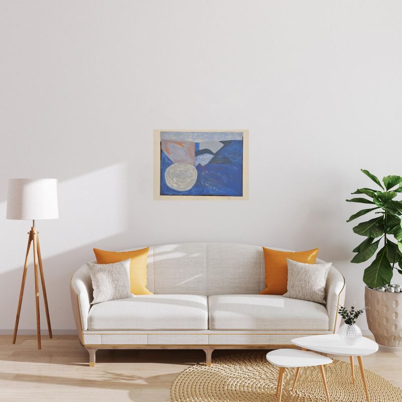 Composition bleue L21 (Farblithographie) - Serge  POLIAKOFF