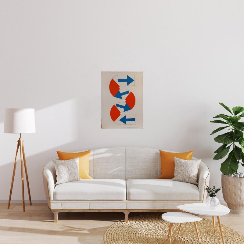 S (flèches bleues) (Lithographie) - Kumi SUGAÏ