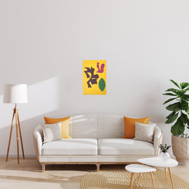 Documenta Geigy  Das Unbehagen in der Kunst (Planche VII) (Grabado en madera) - Hans ARP