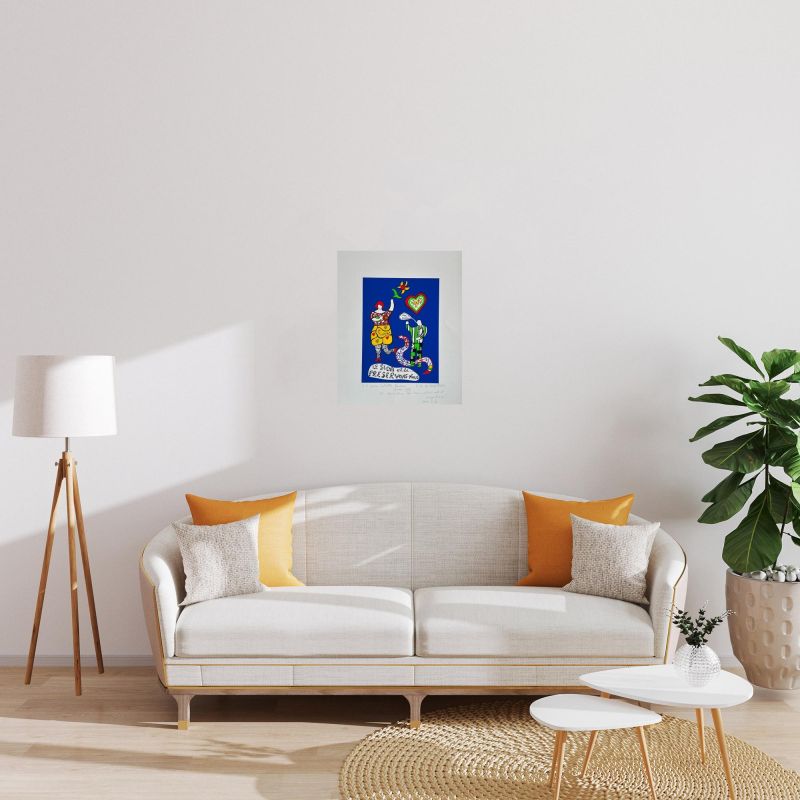 Le Sida est là… préservons-nous (Serigrafía) - Niki DE SAINT PHALLE