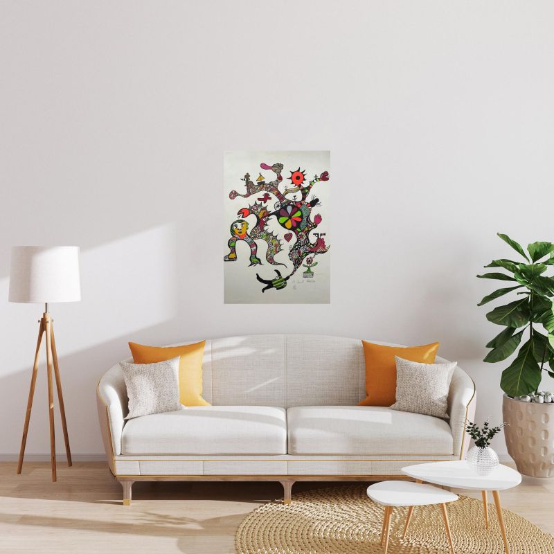 La m&aacute;quina de so&ntilde;ar (Litografía) - Niki DE SAINT PHALLE