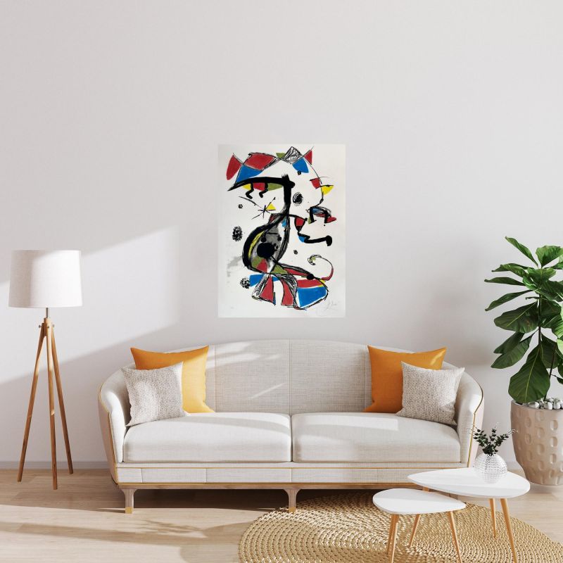 Festa Major (Lithograph) - Joan  MIRO