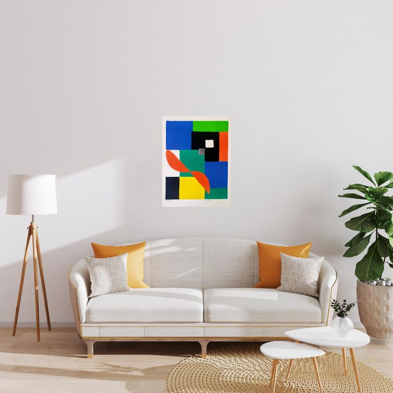 Hélice Rouge (Litografía) - Sonia DELAUNAY