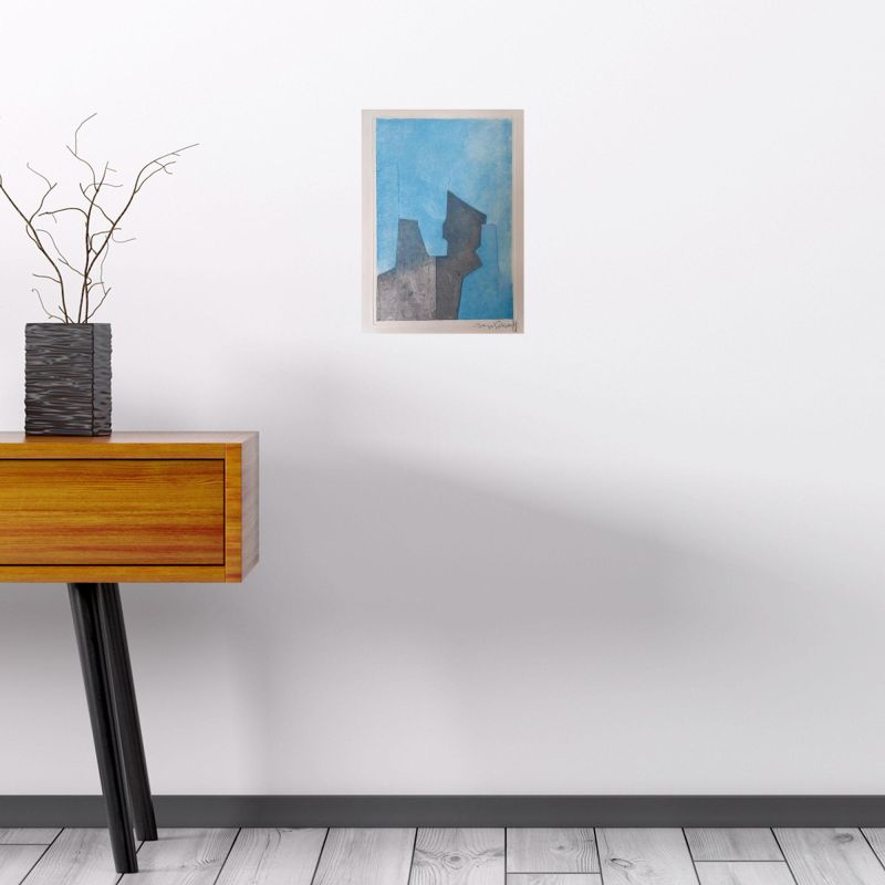 Blue composition (Etching and aquatint) - Serge  POLIAKOFF