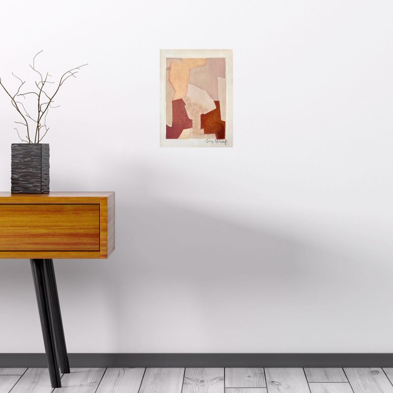 Composition rose XXII (Eau-forte et aquatinte) - Serge  POLIAKOFF
