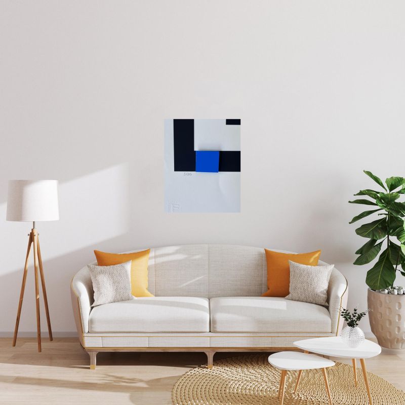 Geometric composition (Silkscreen) - Geneviève CLAISSE