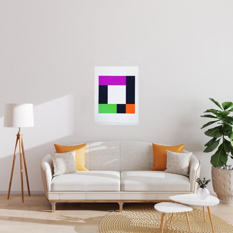 Ohne Titel (Siebdruck) - Max BILL