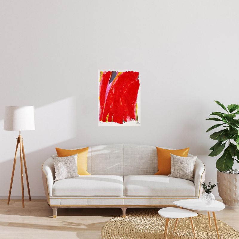 The Red Curtain (Satie) (Lithograph) - Olivier DEBRE
