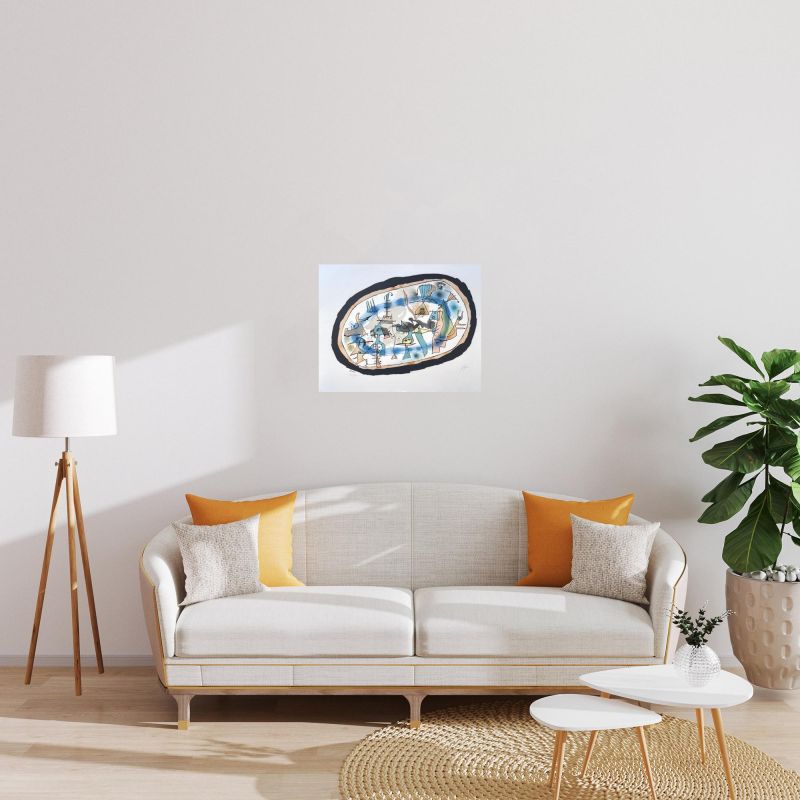 Die Geburt des Tages (Farblithographie) - Joan  MIRO