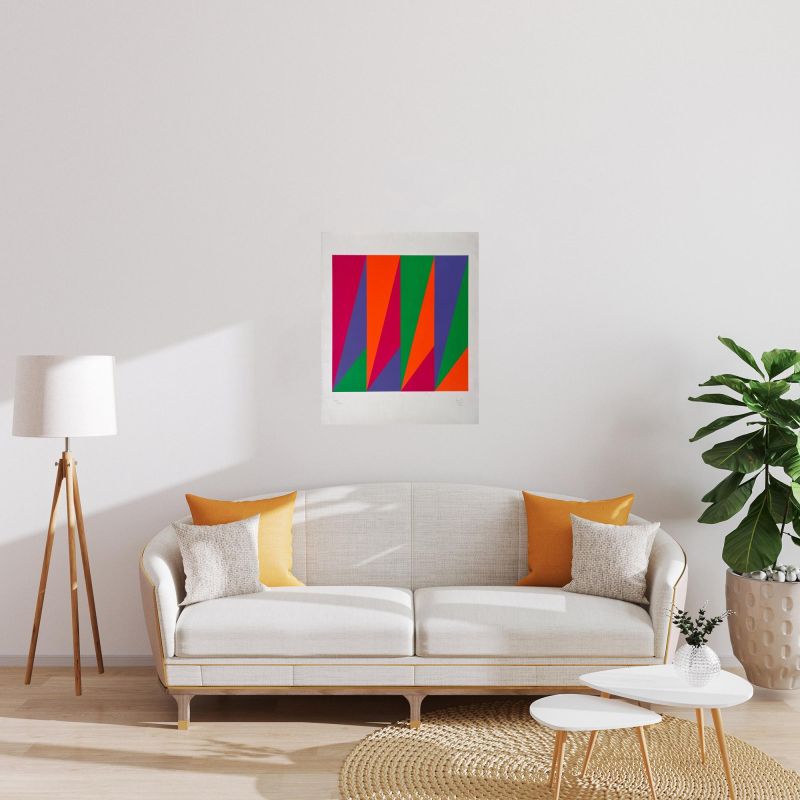 Variation en trois couleurs (Lithographie) - Max BILL