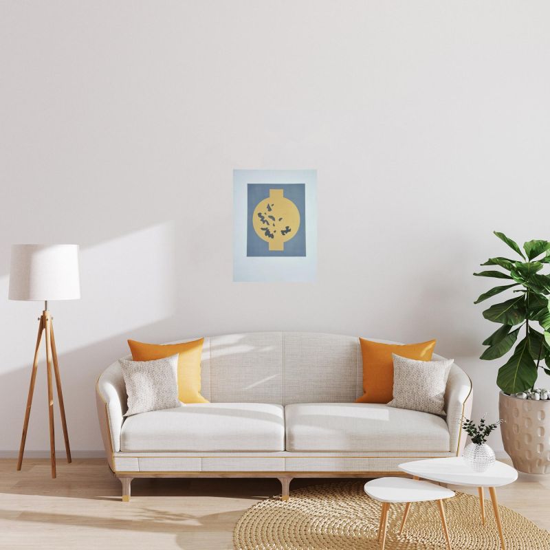 Formas sim&eacute;tricas con copos aleatorios (Litografía) - Hans ARP