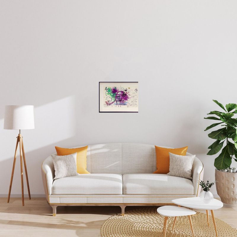 Le Monstre dans la forêt (Hommage à Yves Klein) (Technique mixte (moderne)) - Jean TINGUELY