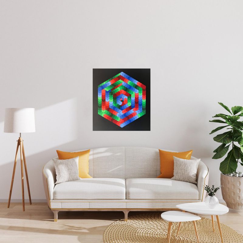 Tsiga (Serigrafía) - Victor  VASARELY