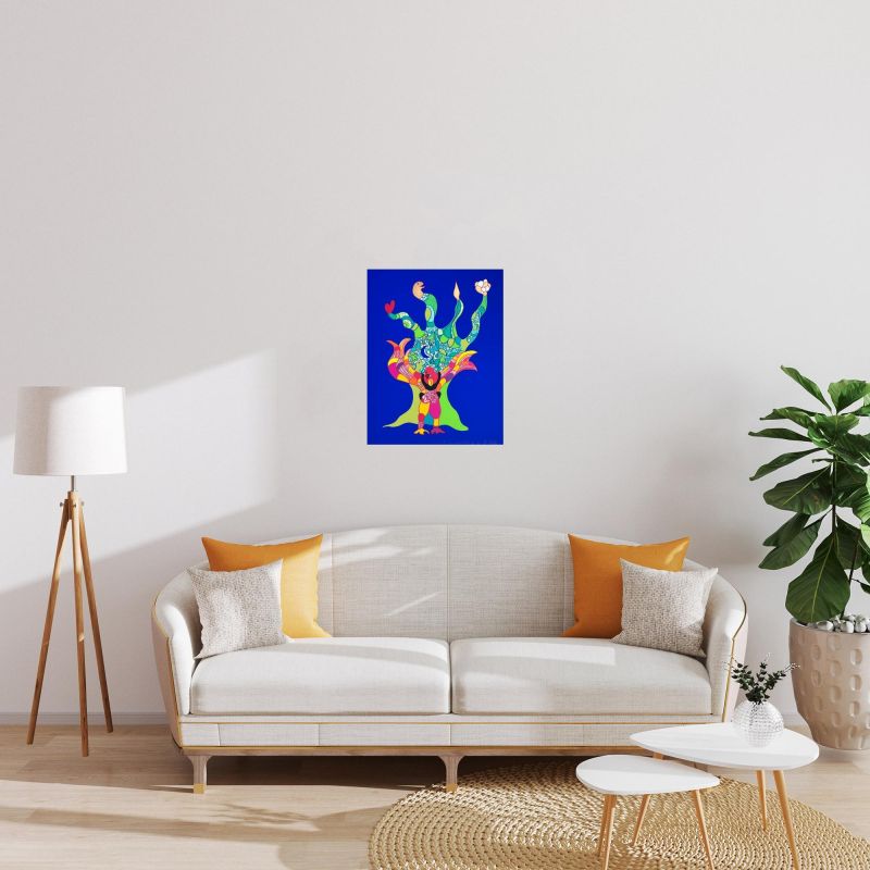 L'oiseau amoureux (Sérigraphie) - Niki DE SAINT PHALLE