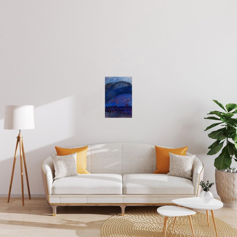 Le bleu sous la mer (Gouache (contemporáneo)) - Véronique NEROU