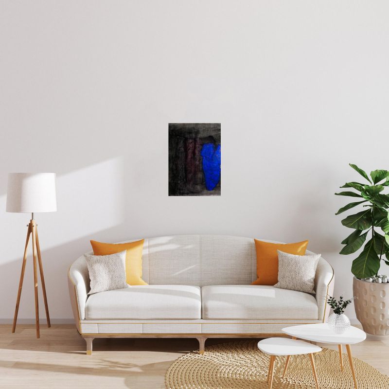 Apparition bleue (Gouache (contemporain)) - Véronique NEROU