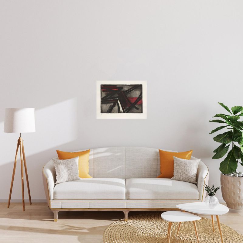 Eau-forte II (Eau-forte) - Pierre  SOULAGES