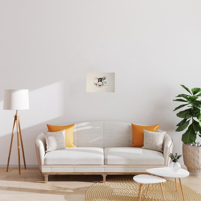 El Sobreviviente visita los P&aacute;jaros (Etching and aquatint) - Joan  MIRO