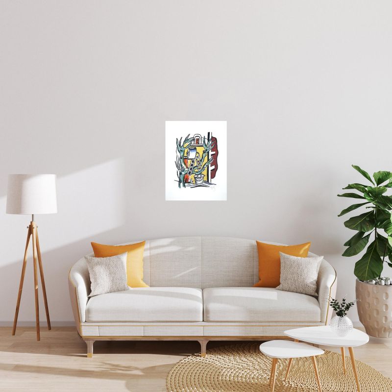 Le Puits (Lithographie) - Fernand LEGER