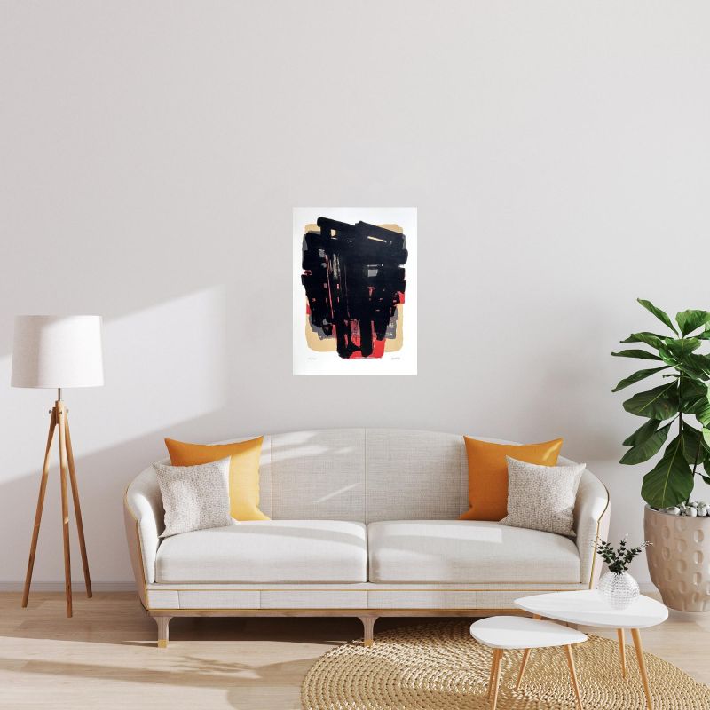 Lithograph n&deg;8 (Lithograph) - Pierre  SOULAGES