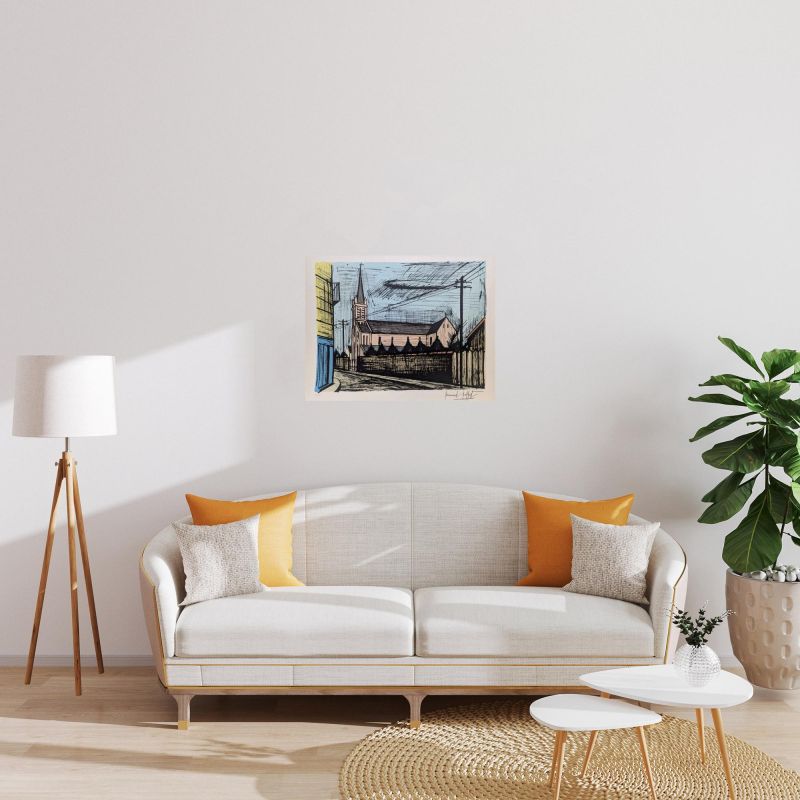 Iglesia de Alfortville (Litografía) - Bernard BUFFET