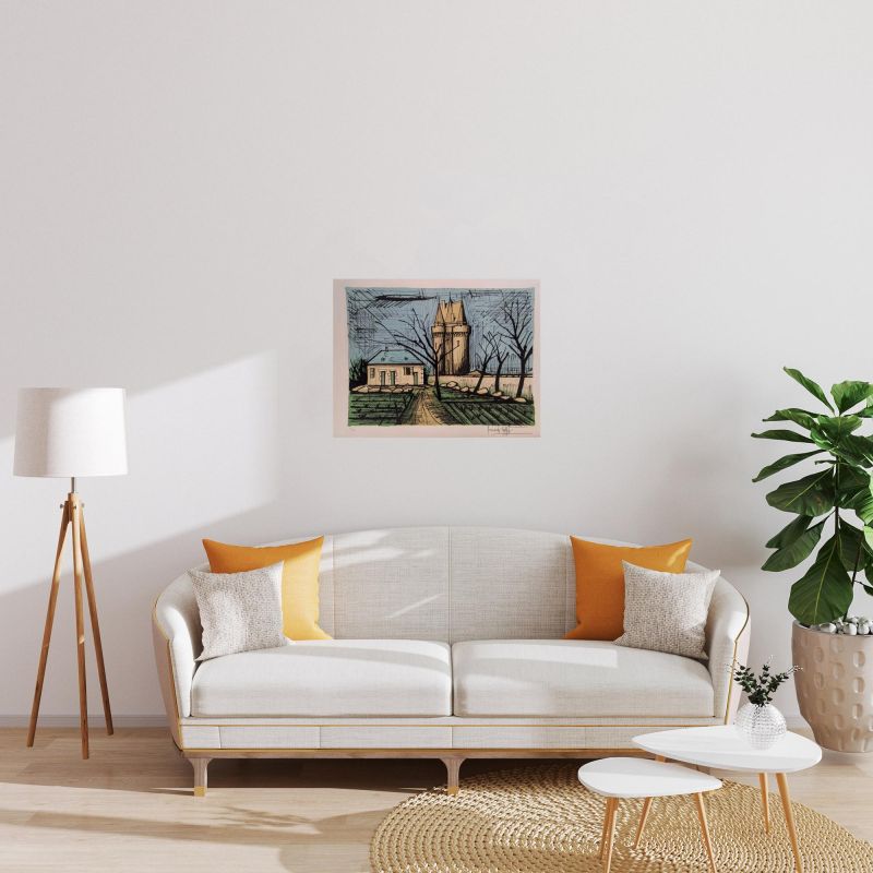 Saint-Servan, the Solidor Tower (Lithograph) - Bernard BUFFET