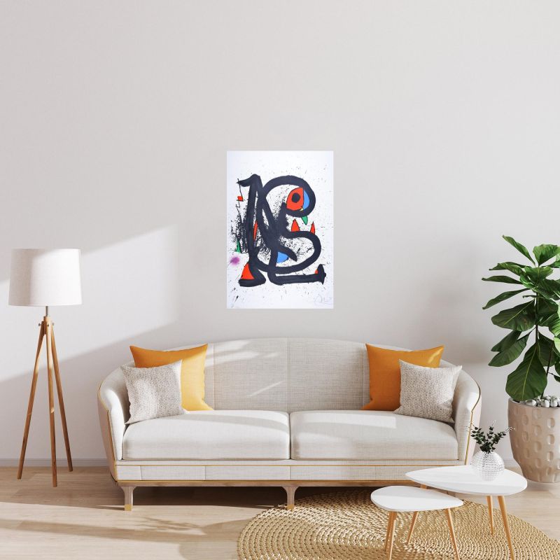 Mangeur de foudre I (Lithographie) - Joan  MIRO