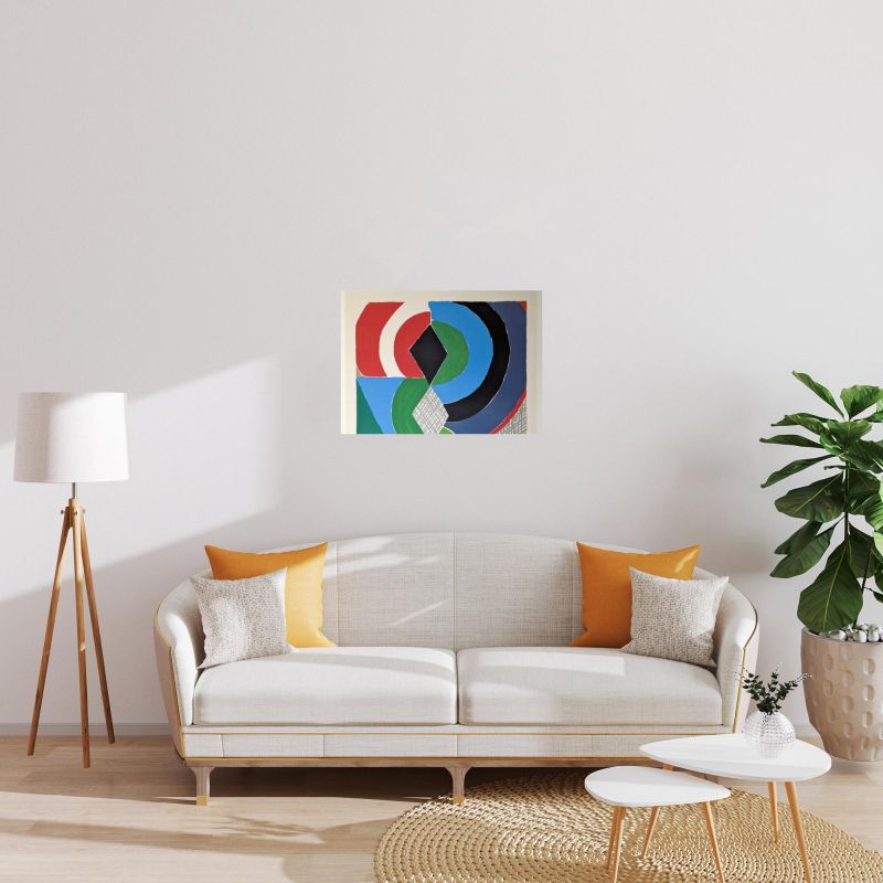 Abstraction color&eacute;e (Lithographie) - Sonia DELAUNAY