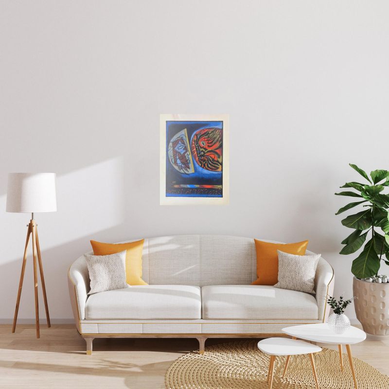 The Moon and the Sun (Lithograph) - André  MASSON