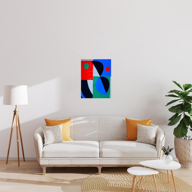 Po&eacute;sie de mots, po&eacute;sie de couleurs (Pochoir) - Sonia DELAUNAY