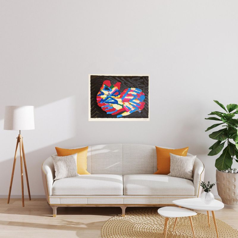 House Cat (Farblithographie) - Karel APPEL