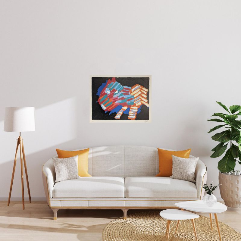 Cat in the Night (Lithograph) - Karel APPEL