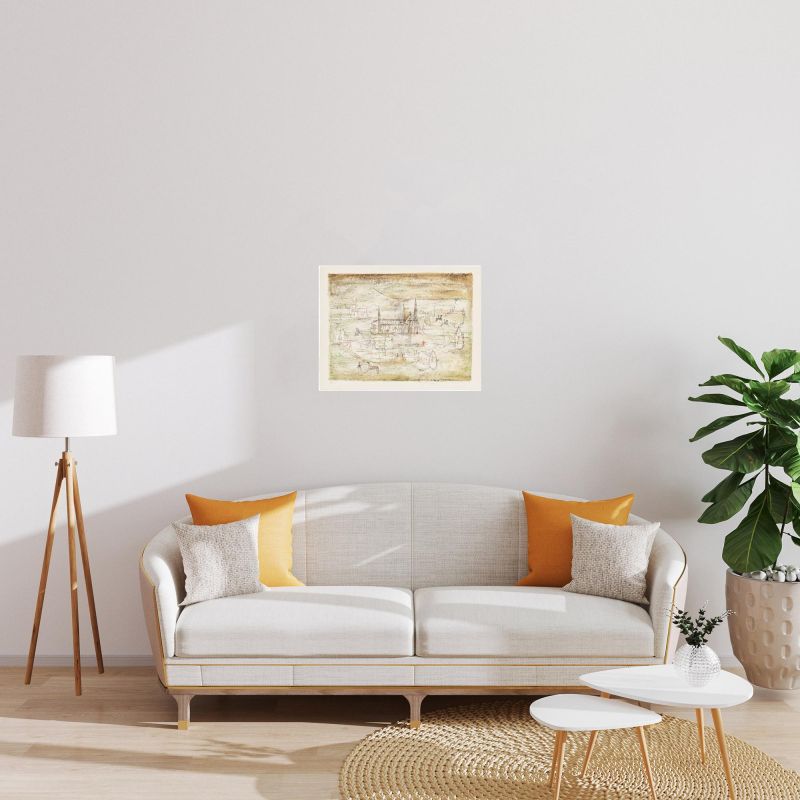 Die Altstadt (Farblithographie) - Wou-ki  ZAO