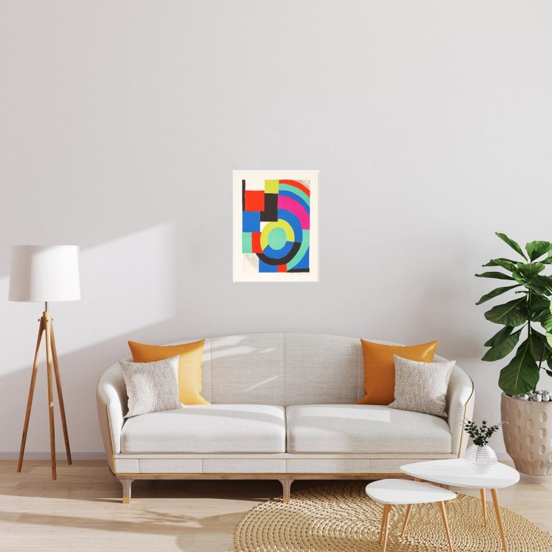 Die Gr&uuml;ne (Farblithographie) - Sonia DELAUNAY