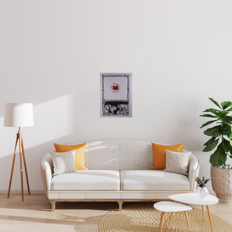 Serpiente II (Litografía) - Pierre ALECHINSKY