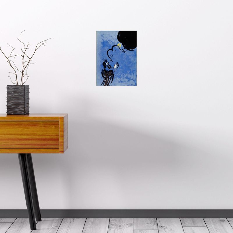 Mo&icirc;se re&ccedil;oit les Tablets de la Loi (Litografía) - Marc CHAGALL