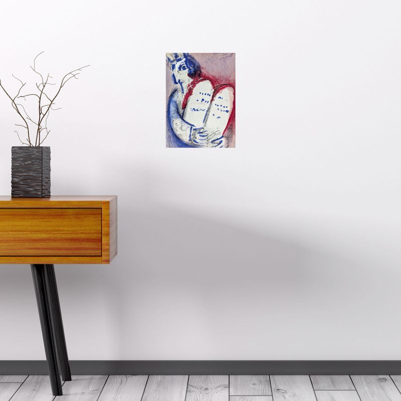 Mo&Iuml;se (IV) Tables de la loi (Litografía) - Marc CHAGALL