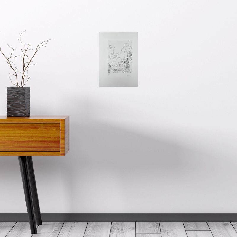 T&eacute;l&eacute;vision : gymnastique au sol, avec spectateurs (pl. 283 de la S&eacute;rie 347) (Eau-forte) - Pablo  PICASSO