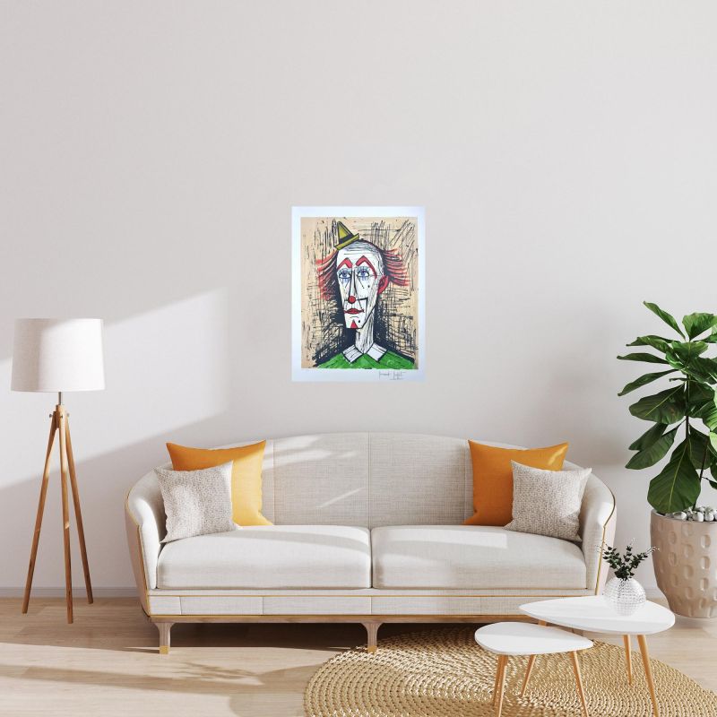 Clown with the Little Hat (Lithograph) - Bernard BUFFET